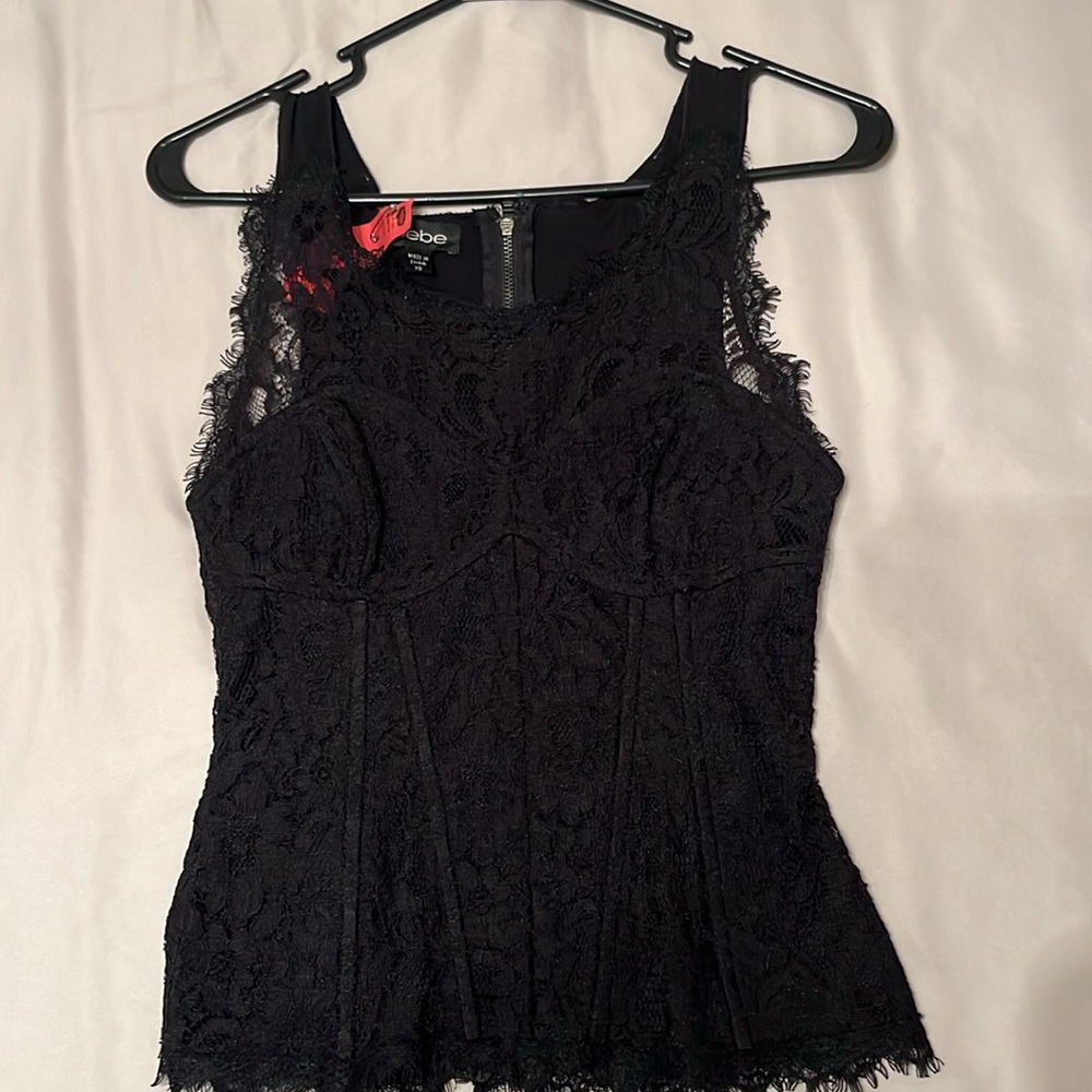 Lace corset top